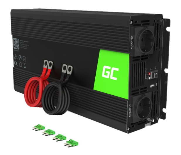Green Cell Inwerter Green Cell 24V na 230V 1500W/3000W - 748846 - zdjęcie